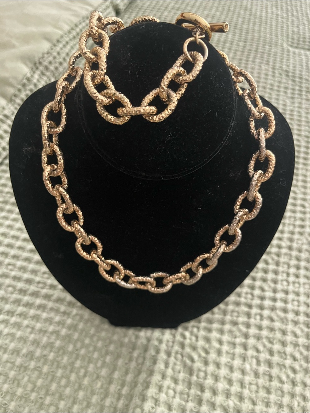 Banana Republic Textured Gold-Link Necklace Set